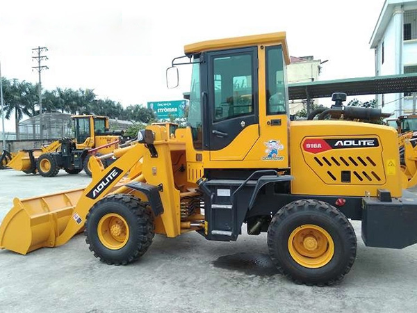 Xe máy xúc lật Aolite 916A gầu 0.6m3 số tự động