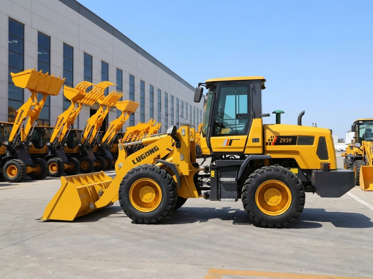 Xe máy xúc lật LuGong T939 gầu 1.5m3